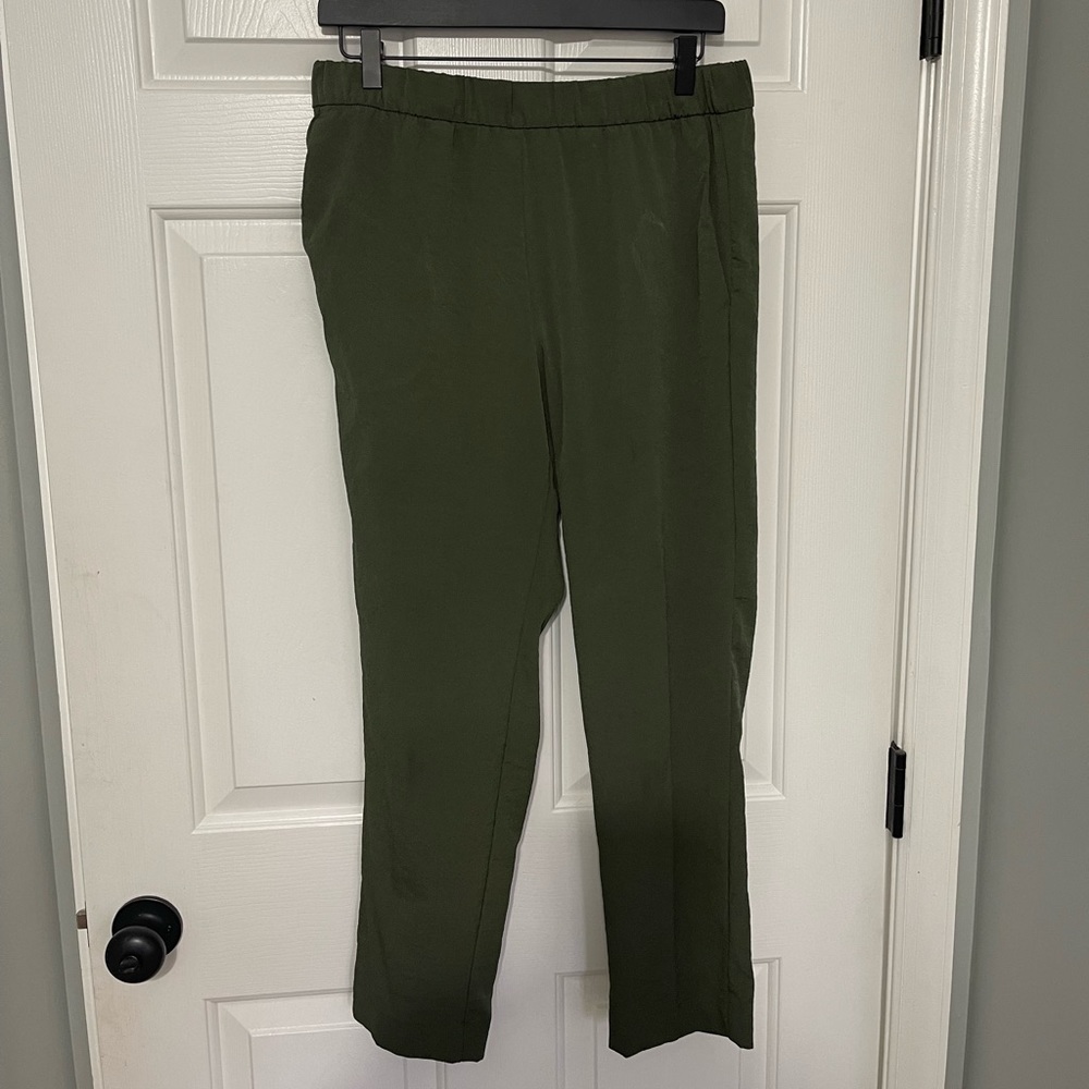 H&M silk cropped pants